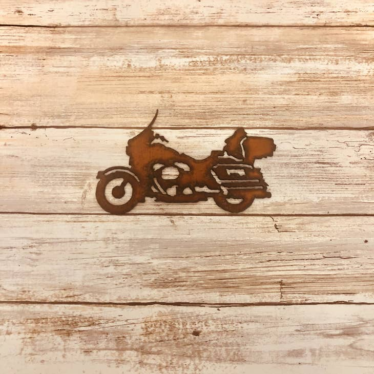 Motorcycle Rusty Metal Harley Magnet