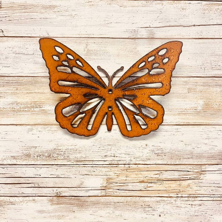 Butterfly Rusty Metal Yard ,Wall Art