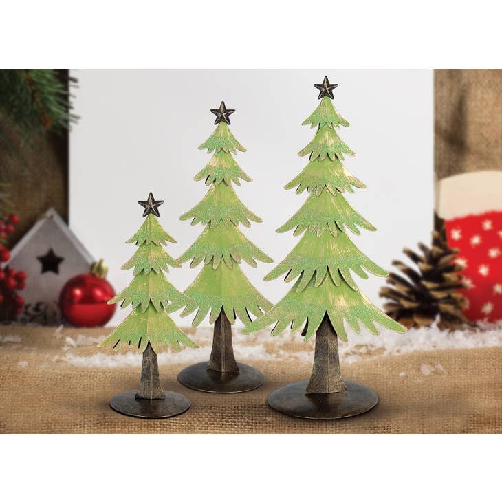 Christmas Tree Set Green 3 Piece