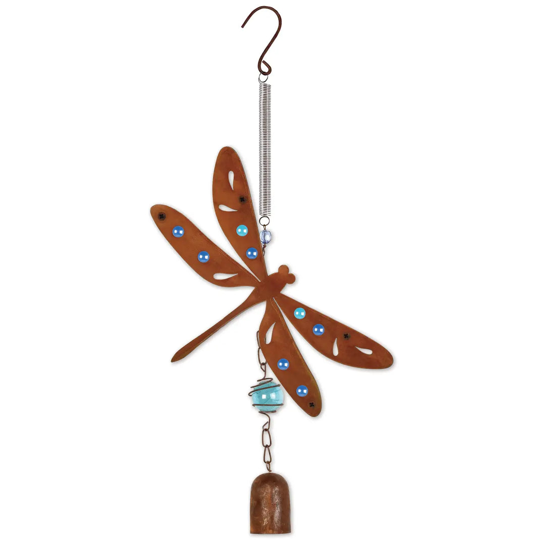 Dragonfly Rusty Metal Bouncy Mobile