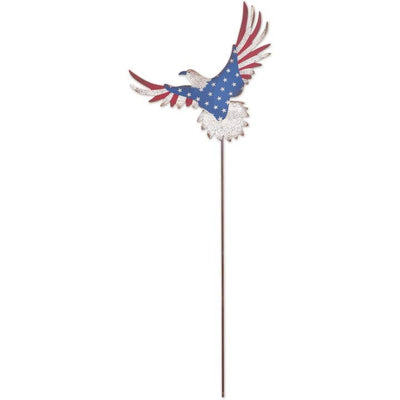 American Eagle Patriotic 4th of July Yard Stake Metal