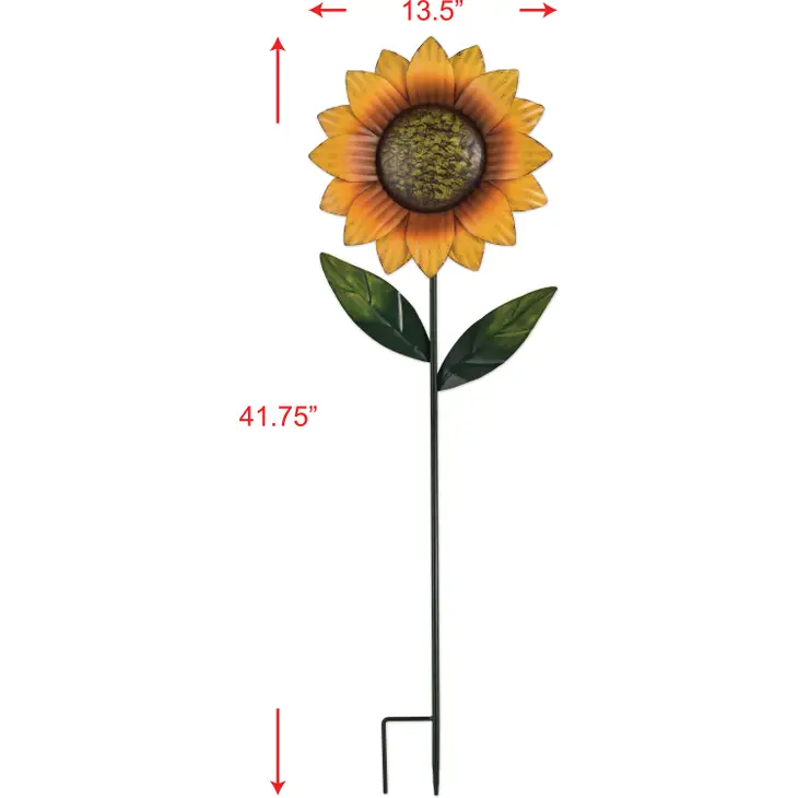 Sunflower Metal Garden Stake