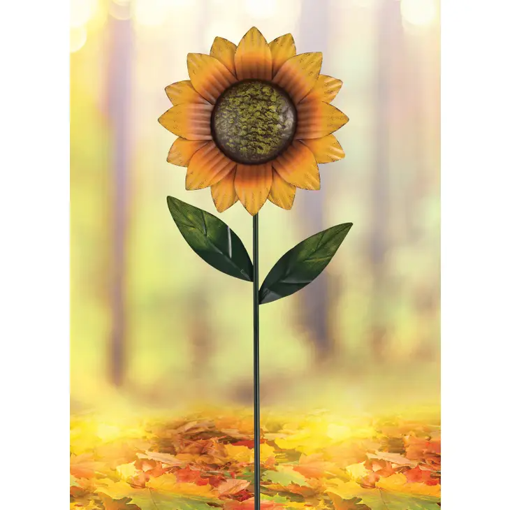 Sunflower Metal Garden Stake