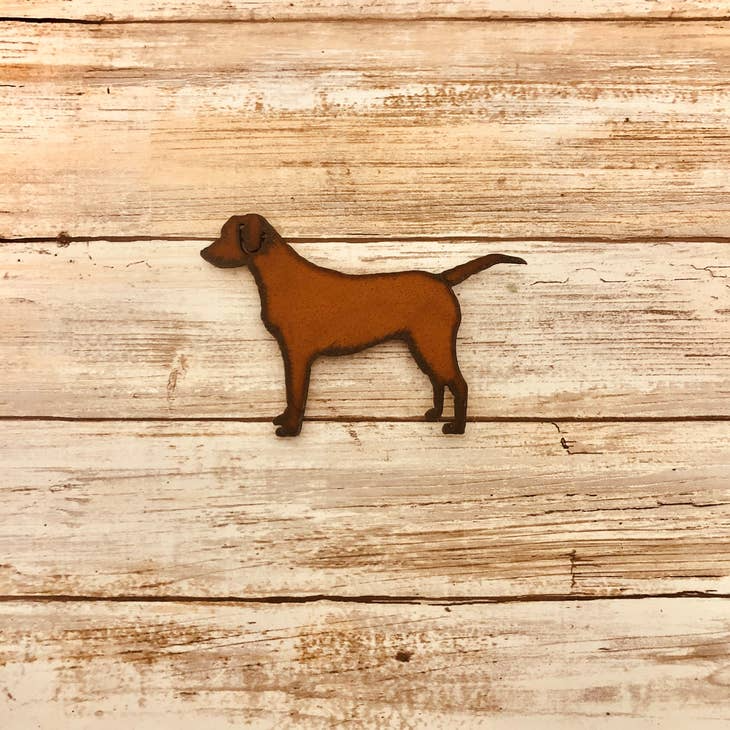 Labrador Retriever Rusty Metal Dog Magnet